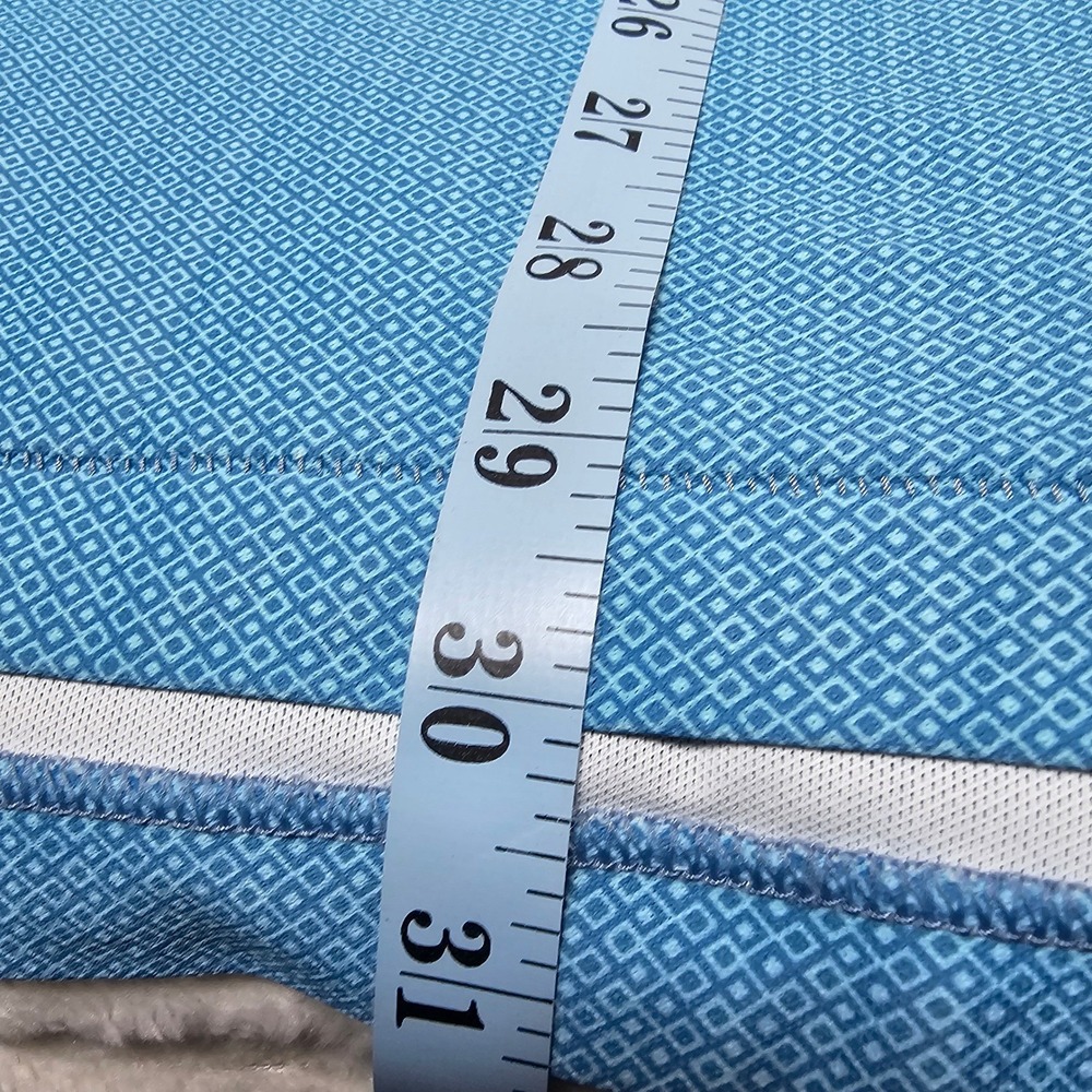 Peter Millar Summer Comfort Mens Large Blue Golf Polo‎ Shirt Tree Logo Resort - Picture 5 of 9